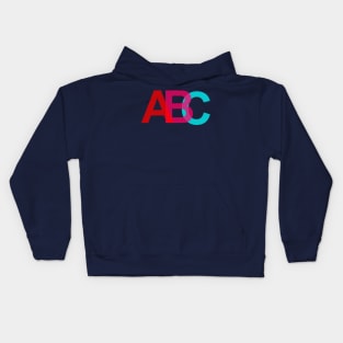 alphabets a,b,c Kids Hoodie